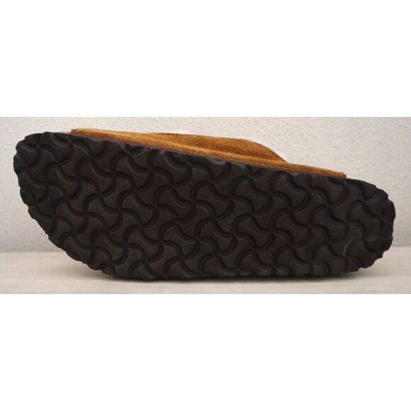 Birkenstock Women's 10 Men's 8 Mink Brown Arizona Shearling Suede Sandals - Picture 10 of 16